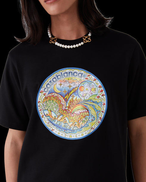 CASABLANCA The Four Elemnts T-shirt Mens Apparel